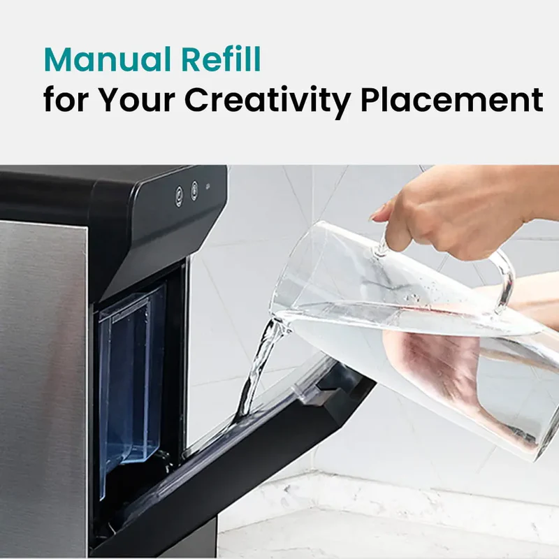 V2.0 Nugget Ice Maker, 38lbs/24hrs Countertop with Self-Cleaning