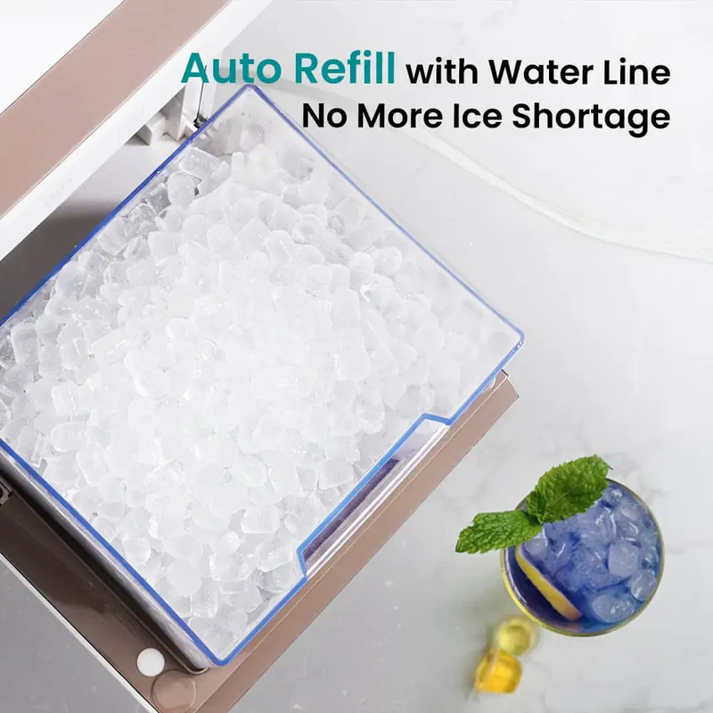 V2.0 Nugget Ice Maker, 38lbs/24hrs Countertop with Self-Cleaning
