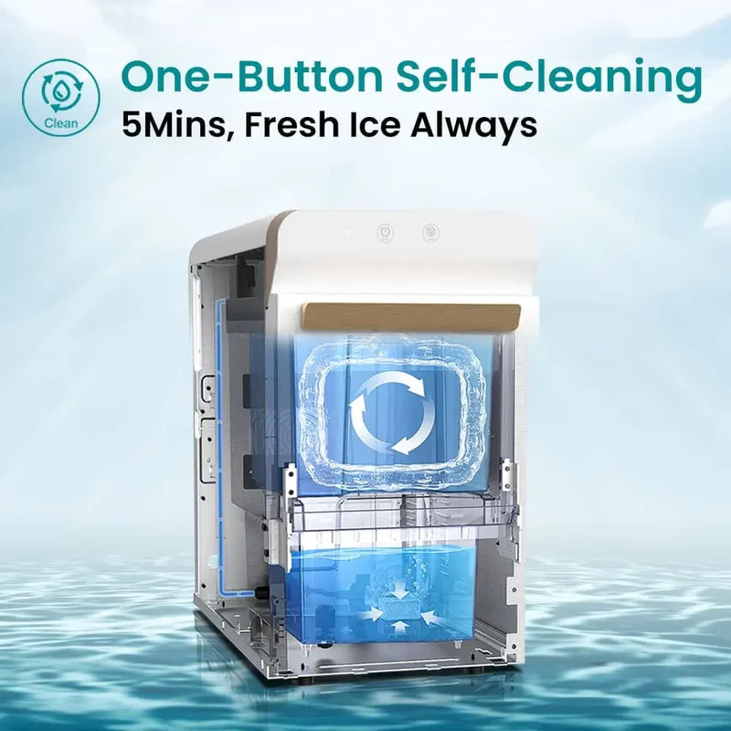V2.0 Nugget Ice Maker, 38lbs/24hrs Countertop with Self-Cleaning
