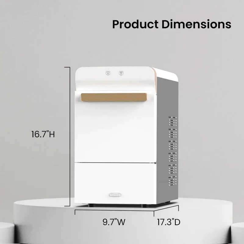 V2.0 Nugget Ice Maker, 38lbs/24hrs Countertop with Self-Cleaning